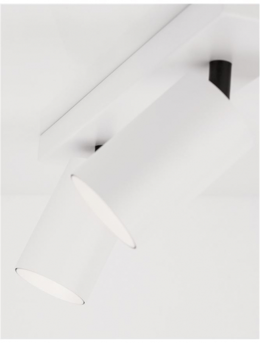 Plafoniera Nova Luce TOD GU10 2X10W   Sandy White Aluminium  IP20 [4]