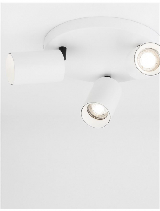 Plafoniera Nova Luce TOD GU10 3X10W   Sandy White Aluminium  IP20 [5]