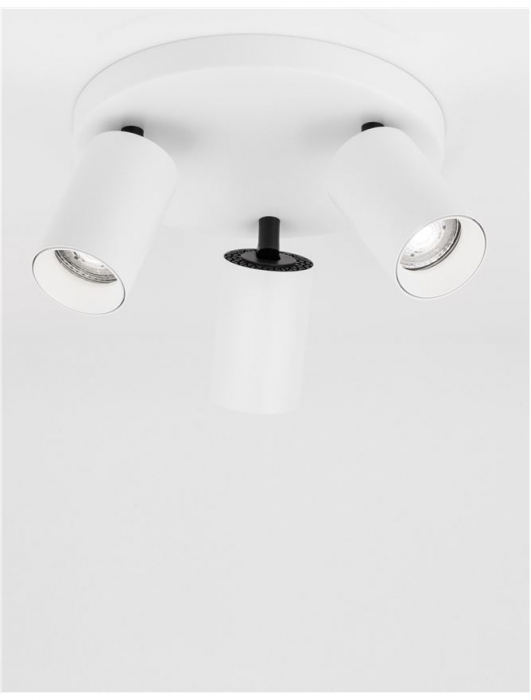 Plafoniera Nova Luce TOD GU10 3X10W   Sandy White Aluminium  IP20 [3]