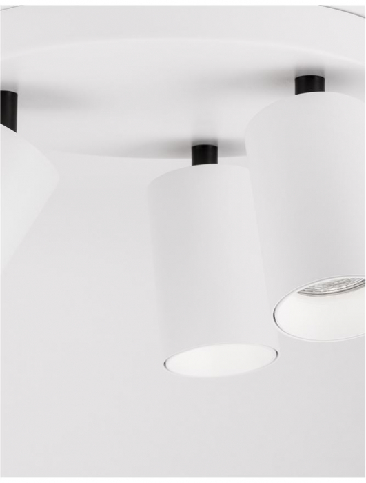 Plafoniera Nova Luce TOD GU10 3X10W   Sandy White Aluminium  IP20 [6]