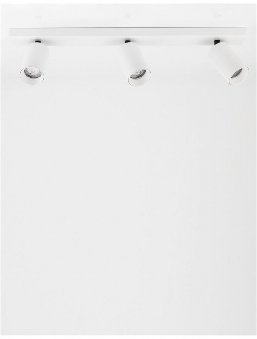 Plafoniera Nova Luce TOD GU10 3X10W   Sandy White Aluminium  IP20 [4]