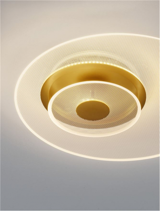 Plafoniera Nova Luce VALENTIN 9030640 LED 29W 3000K 1939lm Brass Gold Aluminium & Acrylic  Triac Dimmable IP20 [6]