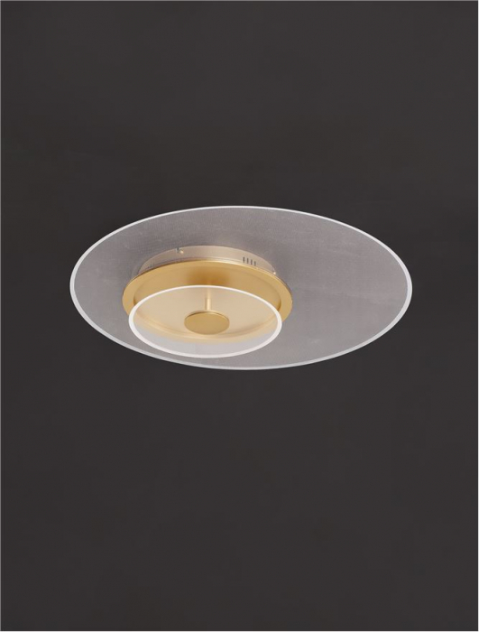 Plafoniera Nova Luce VALENTIN 9030641 LED 35W 3000K 2189lm Brass Gold Aluminium &Acrylic  Triac Dimmable IP20 [3]