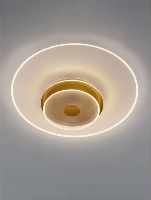 Plafoniera Nova Luce VALENTIN 9030641 LED 35W 3000K 2189lm Brass Gold Aluminium &Acrylic  Triac Dimmable IP20 [4]