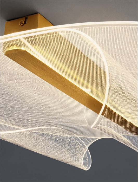 Plafoniera Nova Luce VALENTIN 9030646 LED 20W 3000K 1106lm Brass Gold Aluminium & Acrylic  Triac Dimmable IP20 [8]