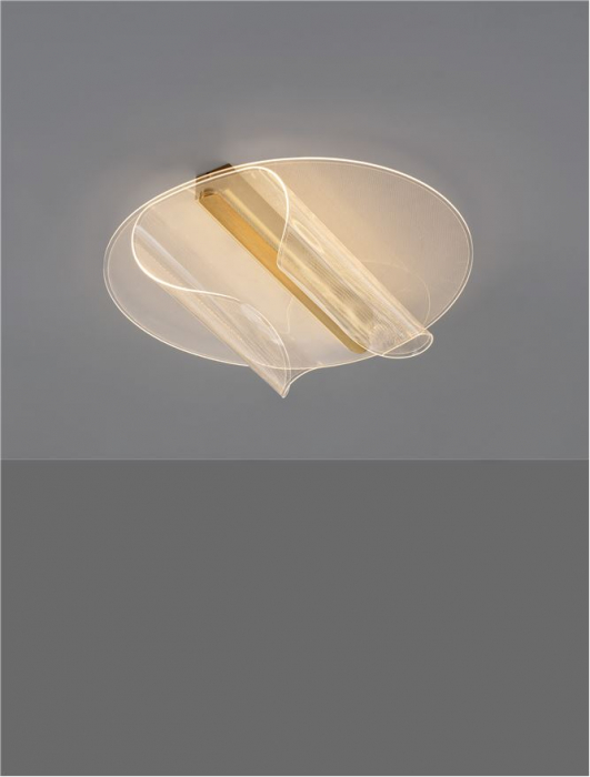 Plafoniera Nova Luce VALENTIN 9030646 LED 20W 3000K 1106lm Brass Gold Aluminium & Acrylic  Triac Dimmable IP20 [5]
