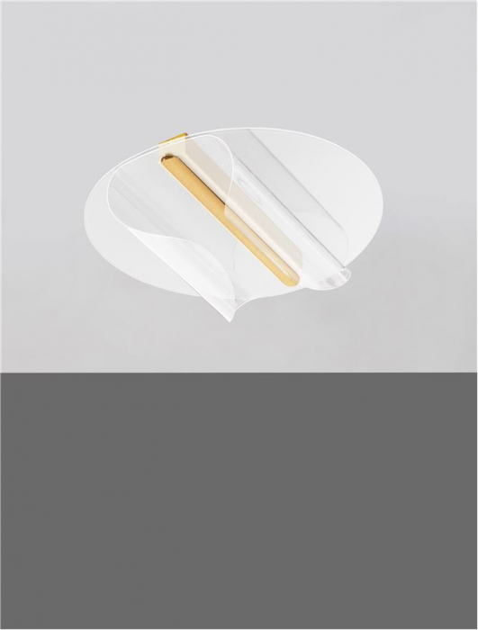 Plafoniera Nova Luce VALENTIN 9030646 LED 20W 3000K 1106lm Brass Gold Aluminium & Acrylic  Triac Dimmable IP20 [3]