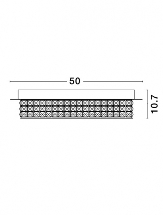 Plafoniera Nova Luce ZEFFARI LED 40W 2400lm 4000K Golden Leaf Aluminium & K9 Crystal  IP20 [3]