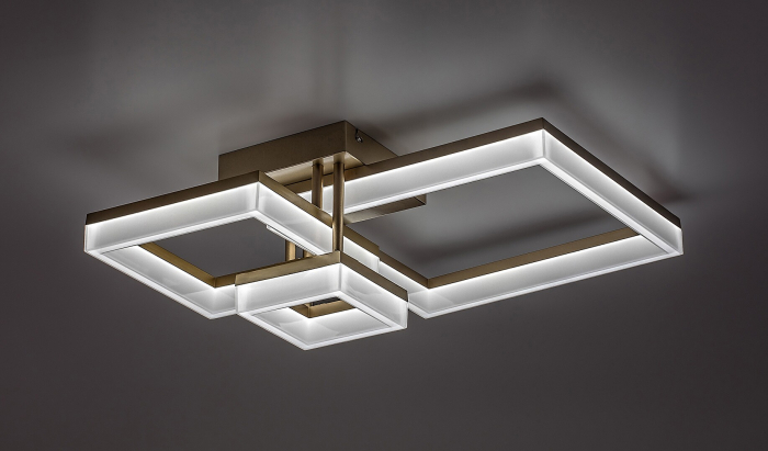 Plafoniera Rabalux Amilia LED 22W 2380lm 3000, 4000, 6500K metal plastic auriu alb IP20 [5]