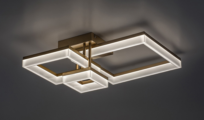 Plafoniera Rabalux Amilia LED 22W 2380lm 3000, 4000, 6500K metal plastic auriu alb IP20 [4]