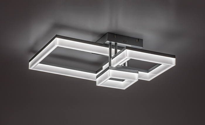 Plafoniera Rabalux Amilia LED 22W 2400lm 3000, 4000, 6500K metal plastic crom alb IP20 [5]