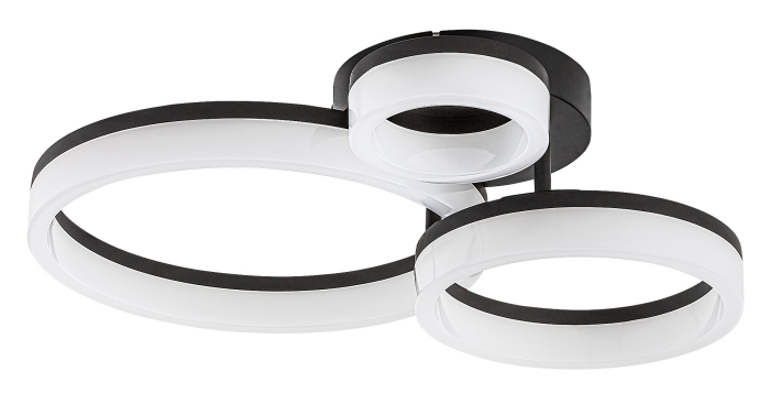 Plafoniera Rabalux Amilia LED 24W 2070lm 3000, 4000, 6500K metal plastic negru alb IP20 [2]