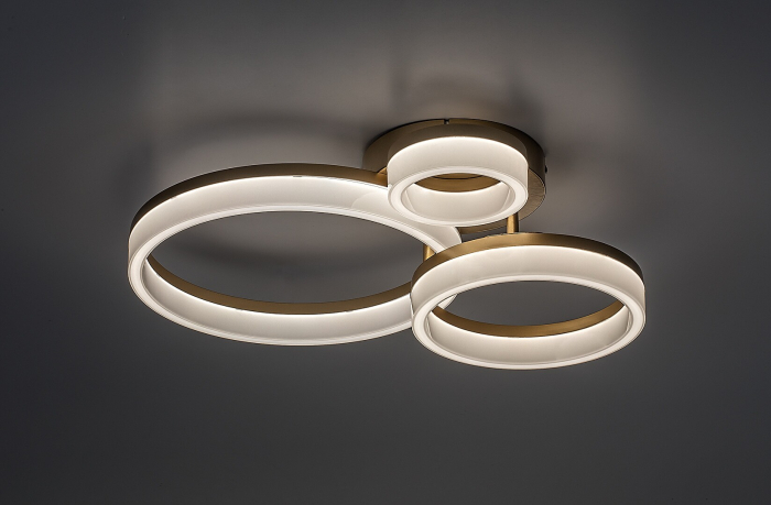 Plafoniera Rabalux Amilia LED 24W 2400lm 3000, 4000, 6500K metal plastic auriu alb IP20 [4]