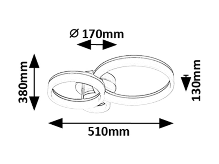 Plafoniera Rabalux Amilia LED 24W 2400lm 3000, 4000, 6500K metal plastic auriu alb IP20 [9]
