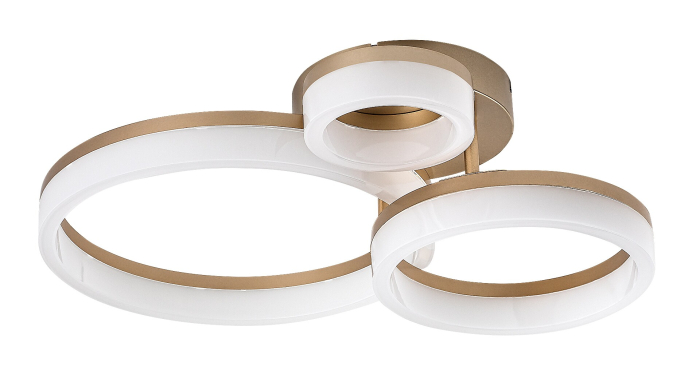 Plafoniera Rabalux Amilia LED 24W 2400lm 3000, 4000, 6500K metal plastic auriu alb IP20 [2]