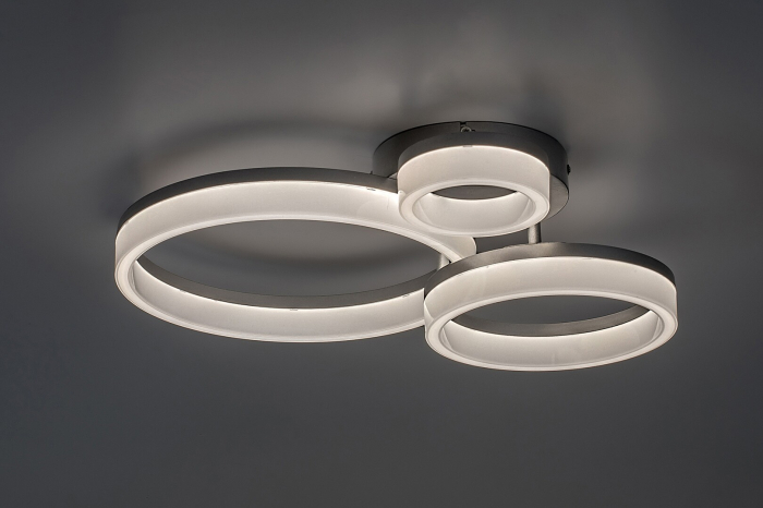 Plafoniera Rabalux Amilia LED 24W 2650lm 3000, 4000, 6500K metal plastic crom alb IP20 [4]