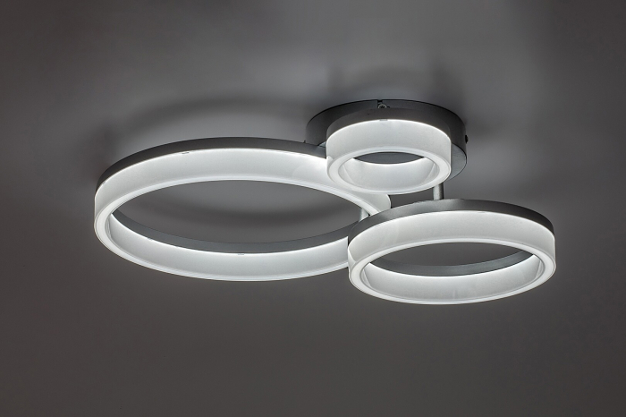 Plafoniera Rabalux Amilia LED 24W 2650lm 3000, 4000, 6500K metal plastic crom alb IP20 [5]