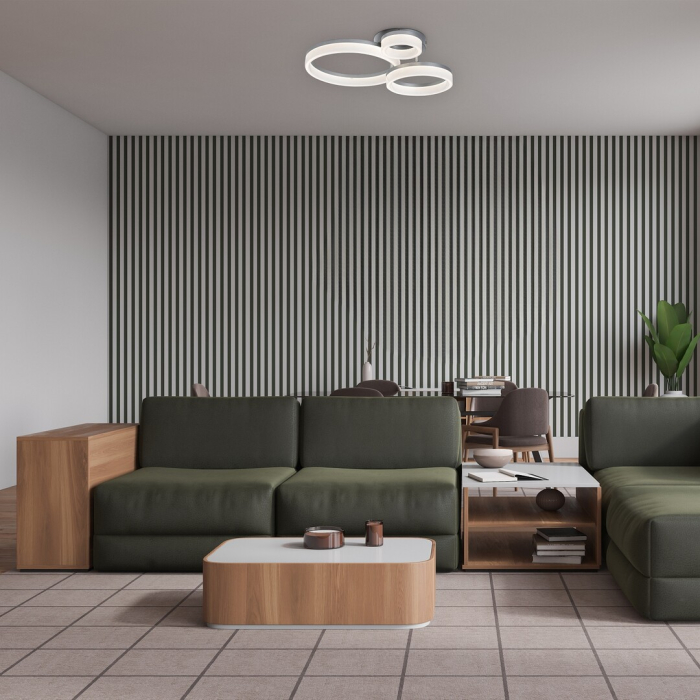 Plafoniera Rabalux Amilia LED 24W 2650lm 3000, 4000, 6500K metal plastic crom alb IP20 [12]