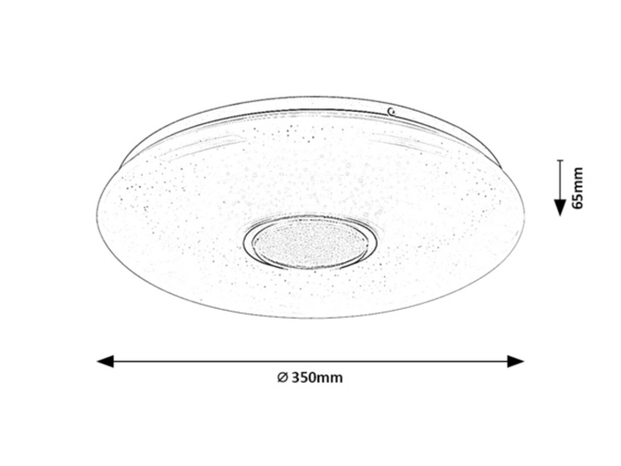 Plafoniera Rabalux Balmerino LED 24W 1755lm 3000-6000 metal white stil modern 230V, 50Hz IP20 71414 [9]