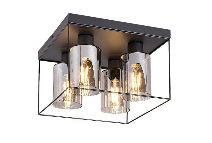 Plafoniera Rabalux Chadwick E27 E27 4x MAX 25W   metal black stil modern 230V, 50Hz IP20 71034 [2]