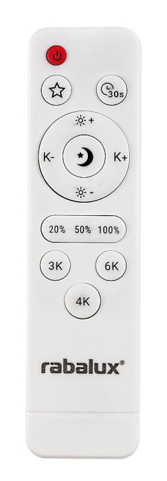 Plafoniera Rabalux Corlet LED 23W 1900lm 3000K-6500K metal white stil minimal, IP20 71413 [8]