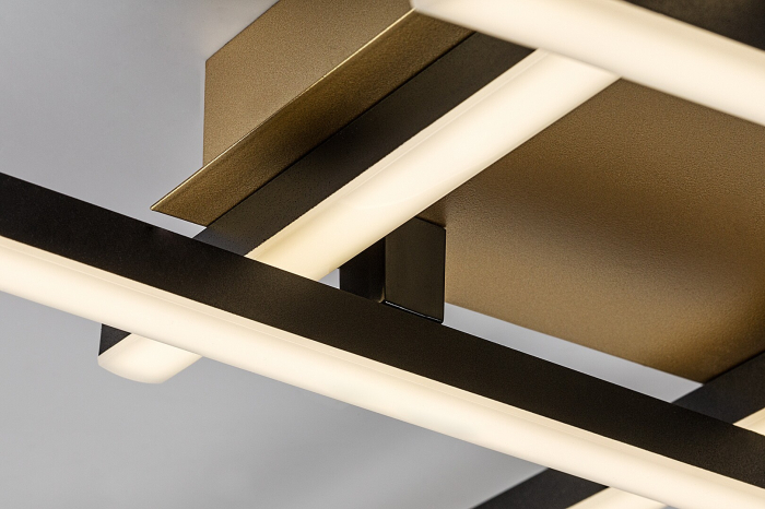 Plafoniera Rabalux Demir LED 24W 1880lm 4000K metal plastic negru/ auriu alb IP20 [4]