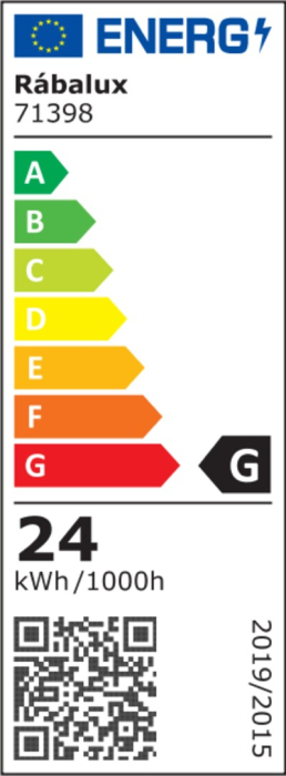 Plafoniera Rabalux Demir LED 24W 1880lm 4000K metal plastic negru/ auriu alb IP20 [5]