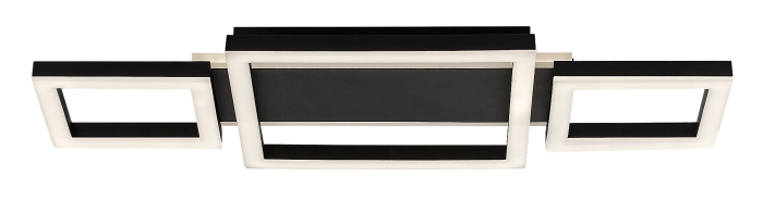 Plafoniera Rabalux Donya LED 24W 1500lm 4000K metal acril negru alb IP20 [5]