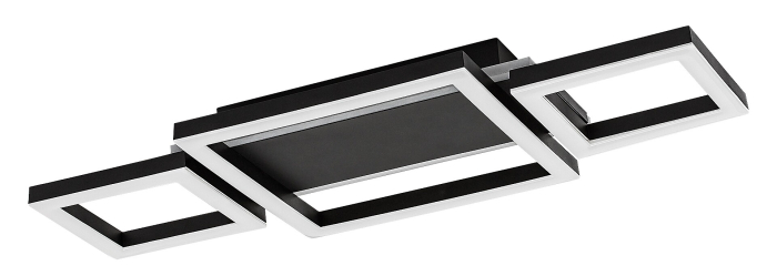 Plafoniera Rabalux Donya LED 24W 1500lm 4000K metal acril negru alb IP20 [2]