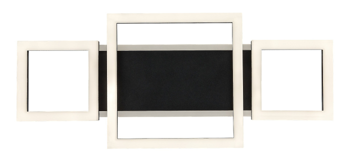 Plafoniera Rabalux Donya LED 24W 1500lm 4000K metal acril negru alb IP20 [6]