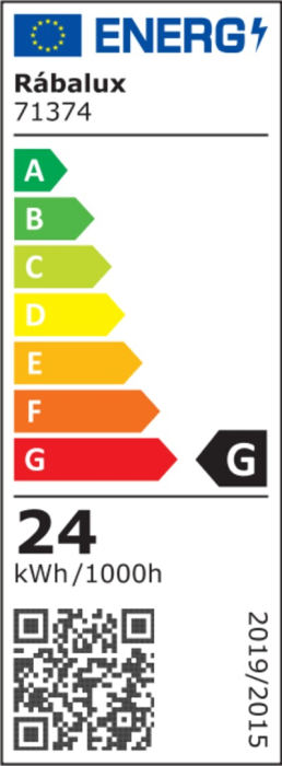 Plafoniera Rabalux Donya LED 24W 1500lm 4000K metal acril negru alb IP20 [8]