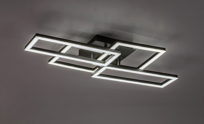 Plafoniera Rabalux Drusus LED 40W 3050lm 3000-6500K metal plastic negru alb IP20 [5]