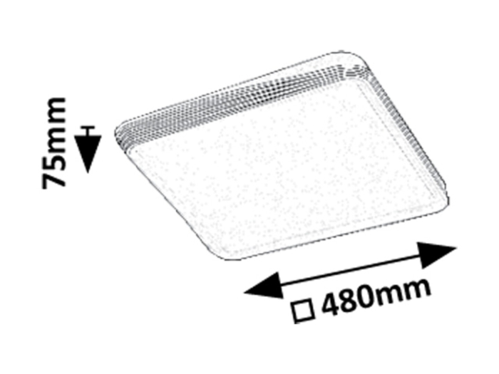 Plafoniera Rabalux Druzor LED 40W 2100lm 3000K metal brown stil modern, IP20 71166 [7]