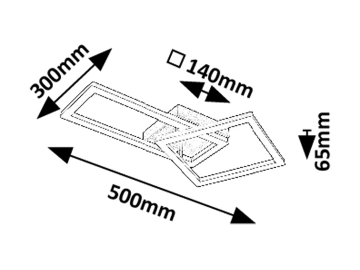 Plafoniera Rabalux Ellinor LED 24W 2020lm 3000K metal plastic crom alb IP20 [7]