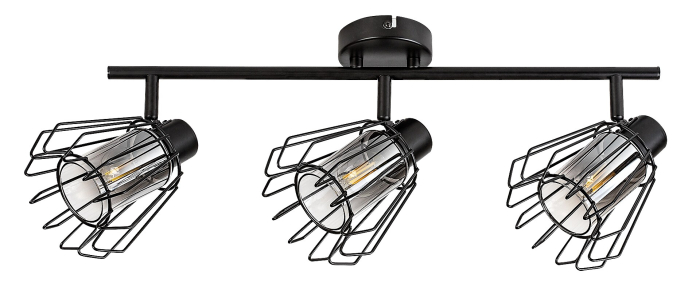Plafoniera Rabalux Emerencia E14 E14 3x MAX 40W metal black stil industrial, IP20 73069 [2]