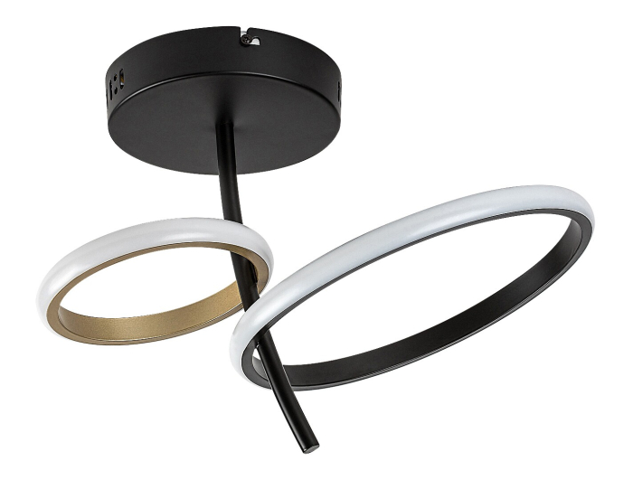 Plafoniera Rabalux Emilion LED 24W 1450lm 4000K metal black gold stil modern, IP20 71296 [2]