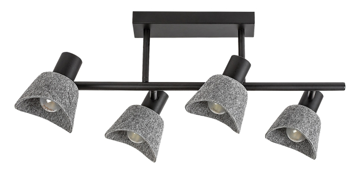 Plafoniera Rabalux Farelia E14 E14 4X MAX 10W metal black stil modern, IP20 73010 [2]