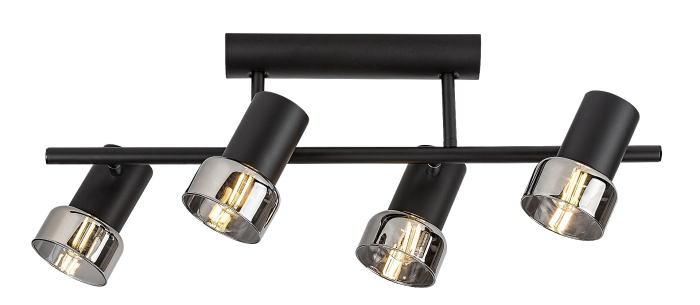 Plafoniera Rabalux Hatice E14 E14 4x MAX 15W   metal black stil minimal 230V, 50Hz IP20 73054 [3]