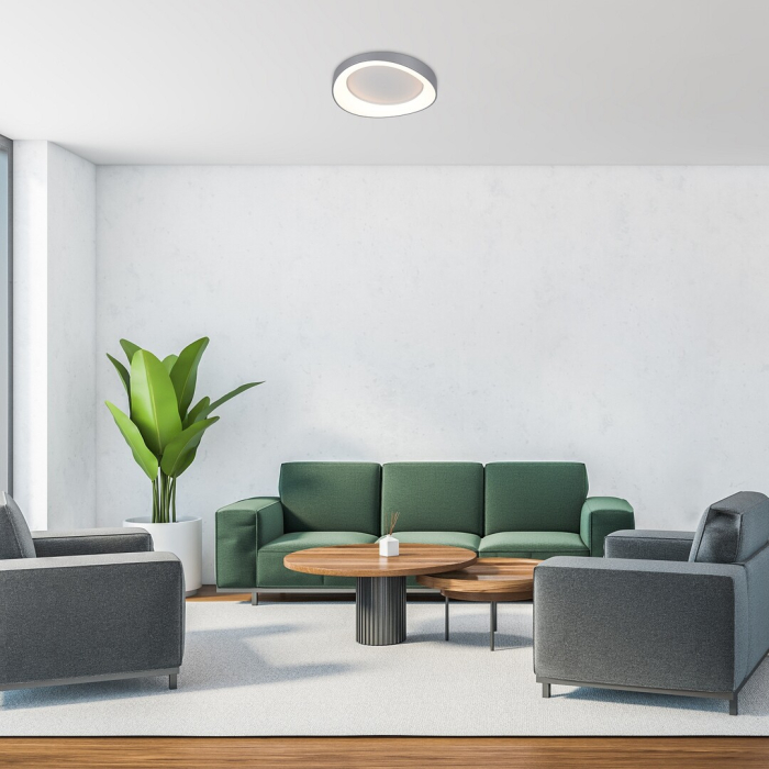 Plafoniera Rabalux Iliana LED 38W 2600lm 3000K metal acril argintiu alb IP20 [8]