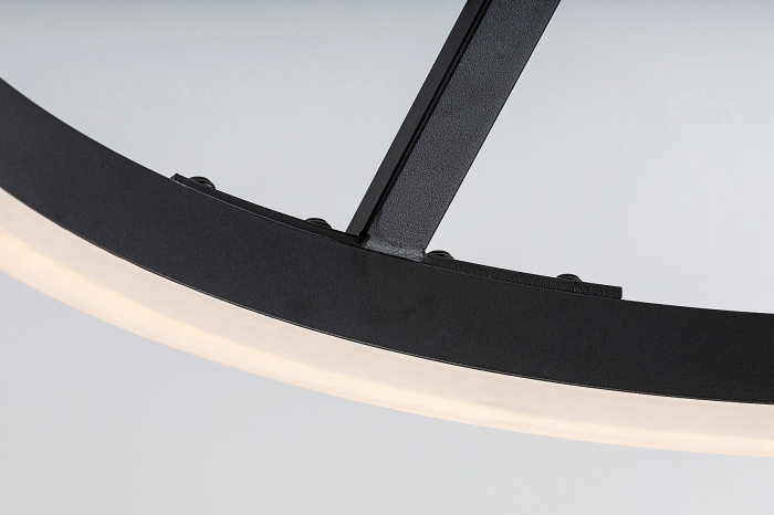 Plafoniera Rabalux Isaure LED 24W 1600lm 3000, 4000, 6500K metal acril negru alb IP20 [4]