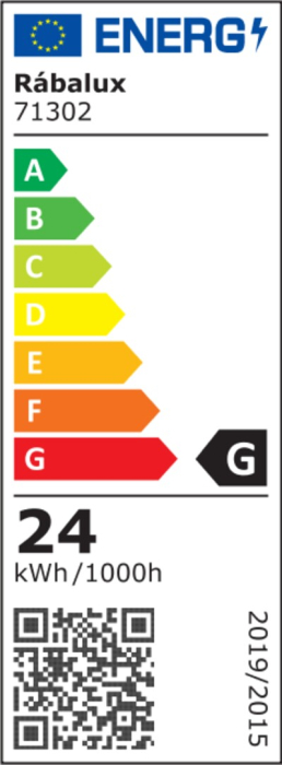 Plafoniera Rabalux Isaure LED 24W 1600lm 3000, 4000, 6500K metal acril negru alb IP20 [8]