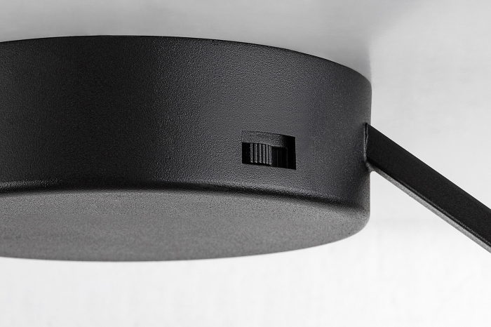 Plafoniera Rabalux Isaure LED 24W 1600lm 3000, 4000, 6500K metal acril negru alb IP20 [3]