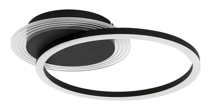 Plafoniera Rabalux Kerstin LED 24W 1800lm 3000K metal black stil modern, IP20 71368 [2]