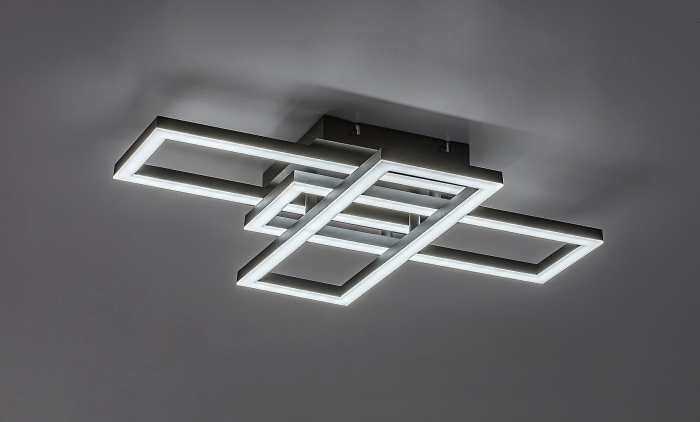 Plafoniera Rabalux Mereni LED 40W 2560lm 3000-6500K metal plastic negru alb IP20 [5]