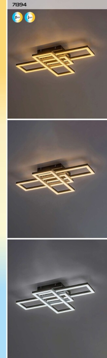 Plafoniera Rabalux Mereni LED 40W 2560lm 3000-6500K metal plastic negru alb IP20 [11]