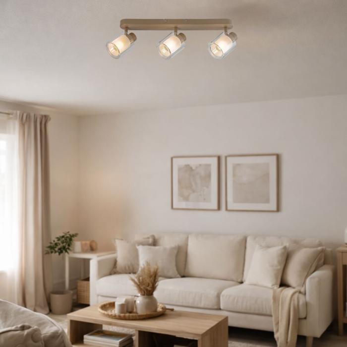 Plafoniera Rabalux Mirral E14 E14 3x MAX 15W metal gray beige stil modern, IP20 73065 [7]