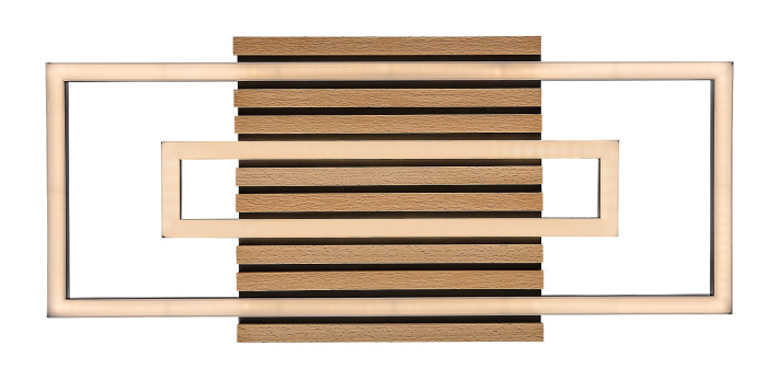 Plafoniera Rabalux Noxelle LED 28W 1580lm 3000K, 4500, 6000 metal/ lemn mat black wood stil scandinav, IP20 71456 [6]
