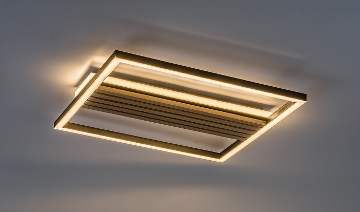 Plafoniera Rabalux Noxelle LED 30W 1800lm 3000K, 4500, 6000 metal/ lemn mat black wood stil scandinav, IP20 71458 [3]