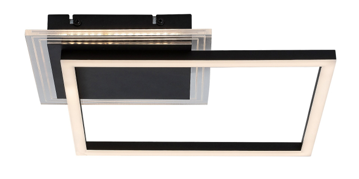 Plafoniera Rabalux Ottavia LED 24W 2000lm 3000K metal acril negru alb IP20 [5]