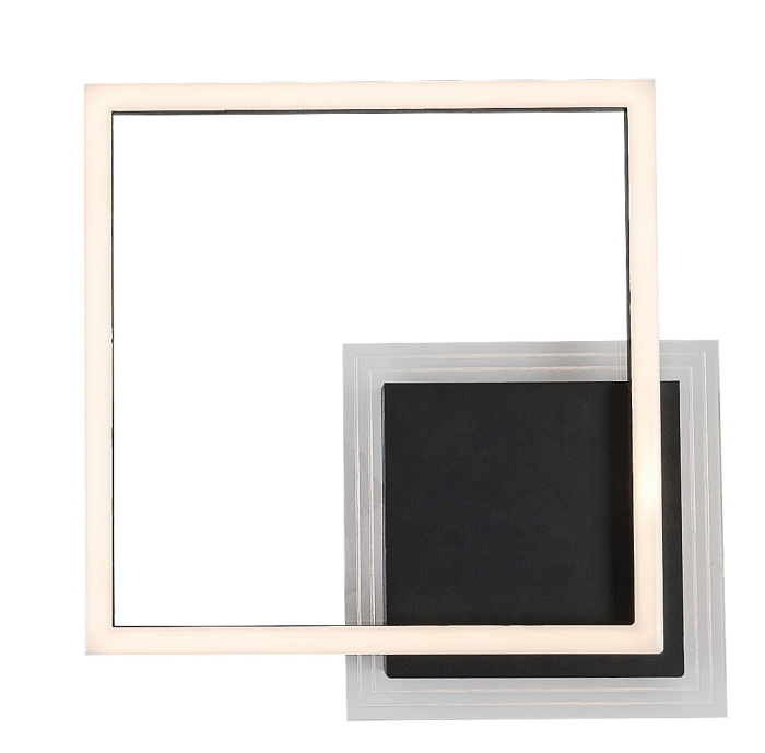 Plafoniera Rabalux Ottavia LED 24W 2000lm 3000K metal acril negru alb IP20 [6]